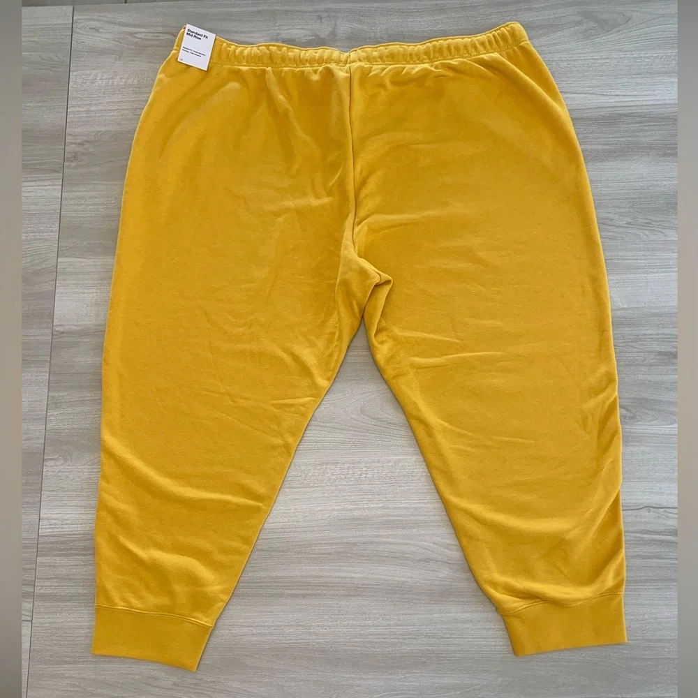 Nike Women’s Sportswear Knit Joggers Pants‎ Yellow Mid Rise 3XL DV5085-752